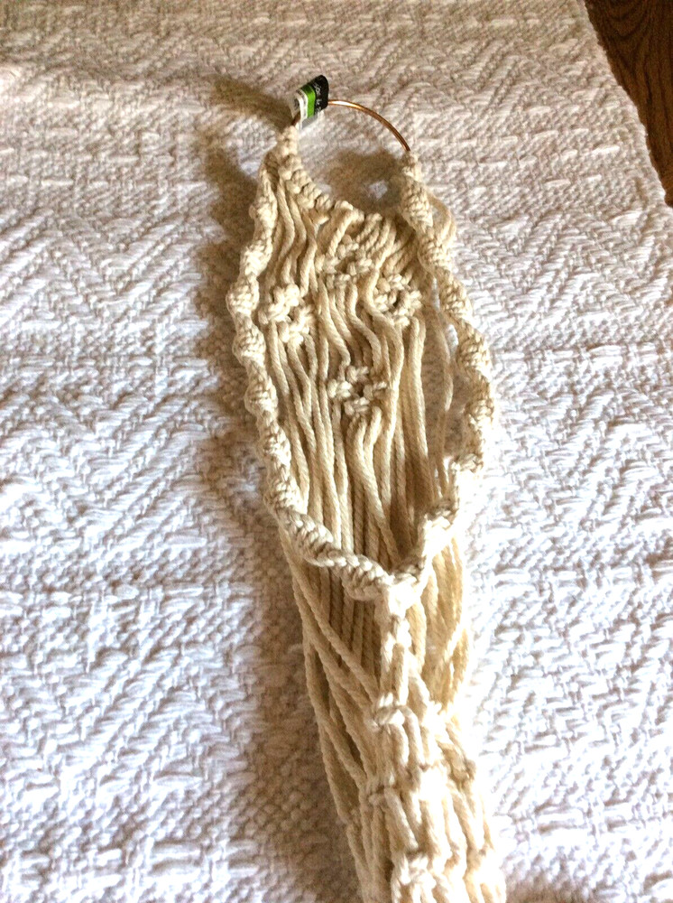 Wall Decor Macrame Wall Art “Cream Plant Hanger” 30”