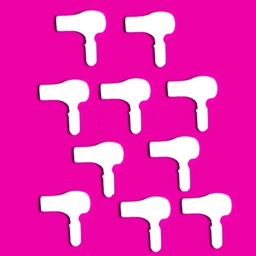 Hairdryer Acrylic Silver Mirror (Several Sizes Available)