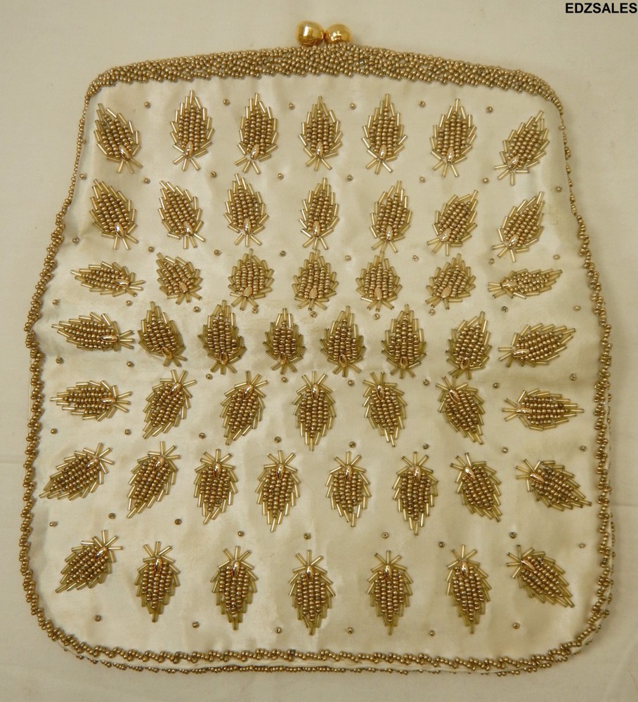 4 Vintage Handmade Formal Beaded Purses