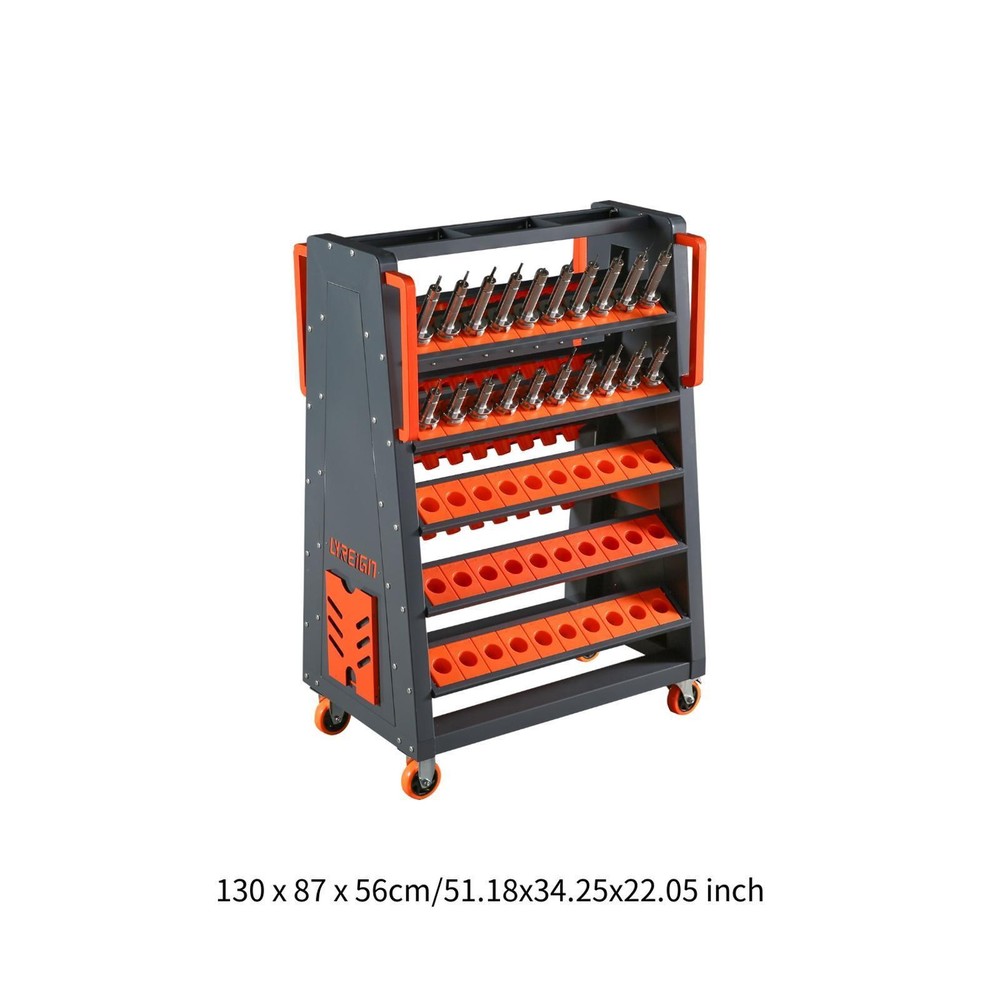 CAT40 CNC Mobile Tool Holder with Inserts - Earthquake-Resistant, Adjustable