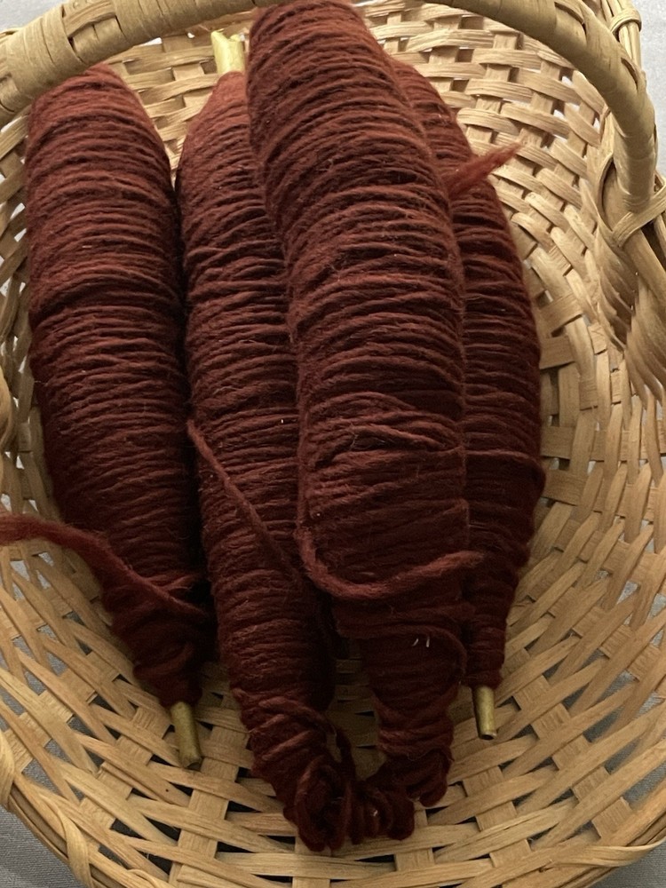 Wool Spools For Weaving ?? - 4 Spools- Brown