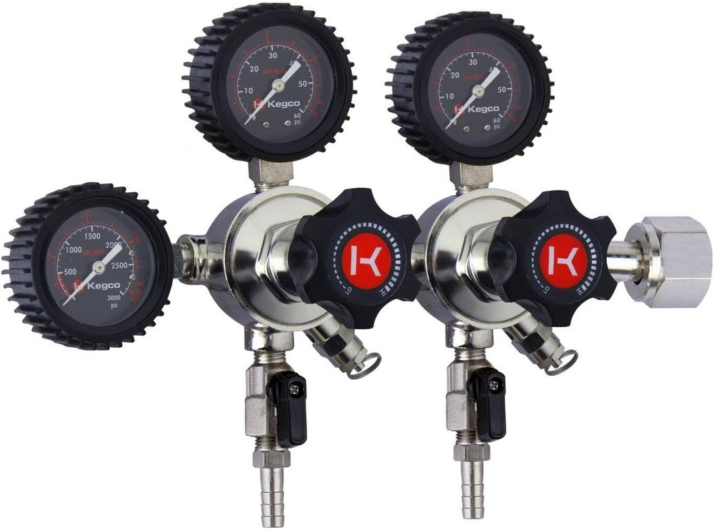 Elite Series Dual Body CO2 Draft Beer Regulator