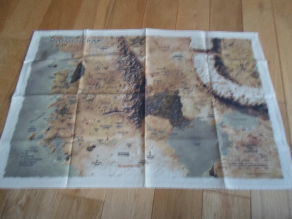 NUMENERA Cloth Map (NEW/MINT)