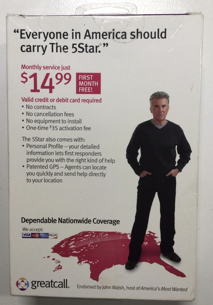 Greatcall 5Star Emergency Response Device - New in Package