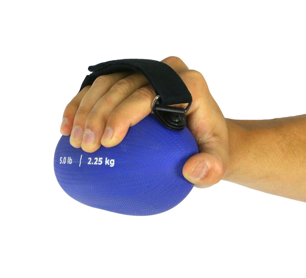 CanDo Handy Grip weight ball - 5 lb - Blue