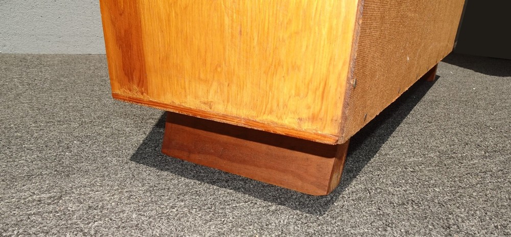 Vintage Mid Century Handmade Brown Bookcase