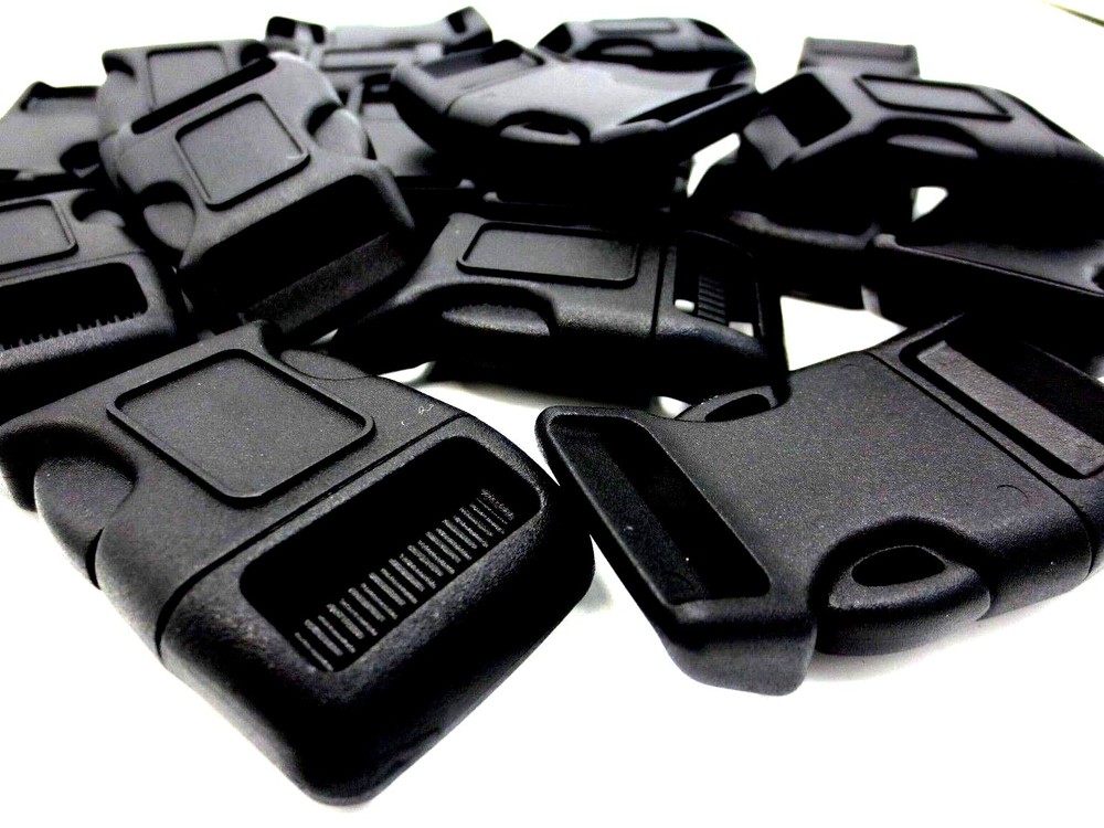 Buckle Clip-On For Strap, Durable Polyacetal, Fits 1", 25mm Wide Webbing Strap