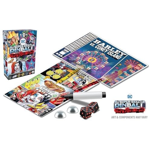 Harley Quinn Pinball Machine - DC Super-Skill Game, Fun Arcade Experience