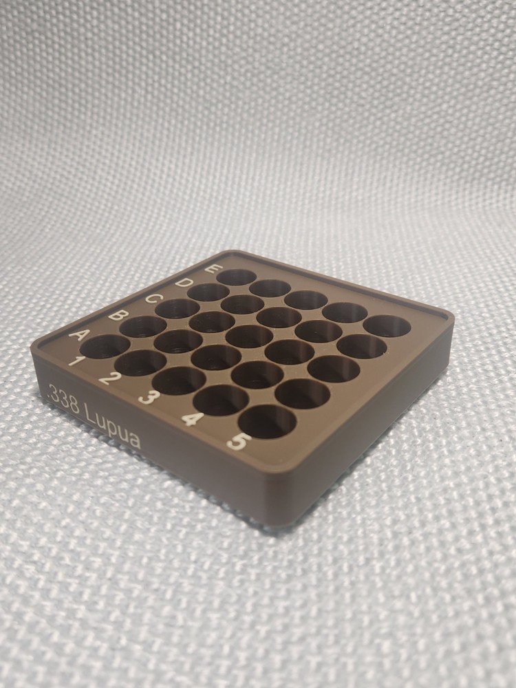 .338 Lapua Reloading Tray, Stackable, Different color options