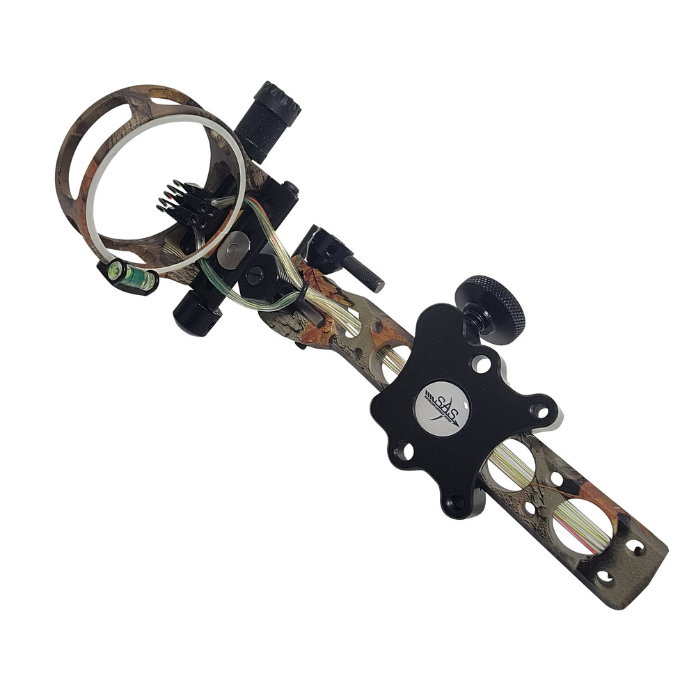SAS Essence 019" Bow Sight with Micro Adjust Detachable Bracket LED Sight Light