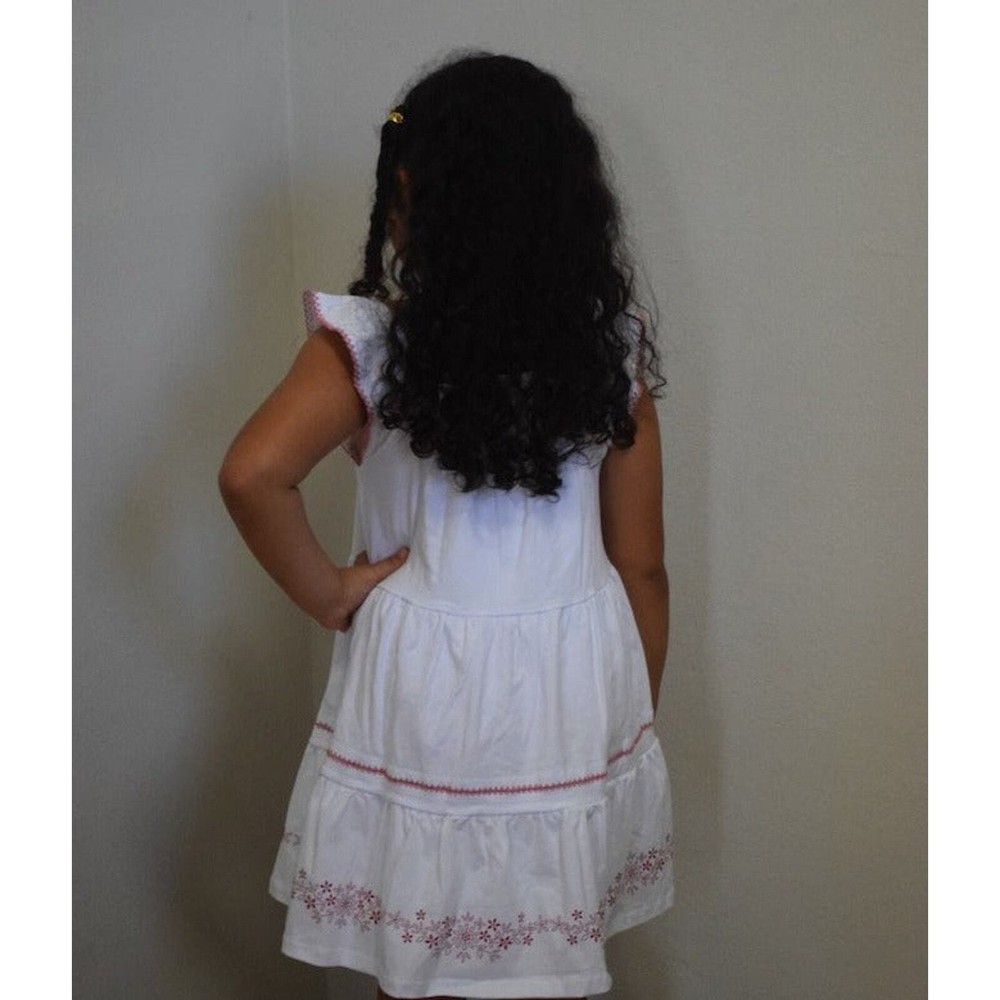 White and Pink Sophisticated Size 8