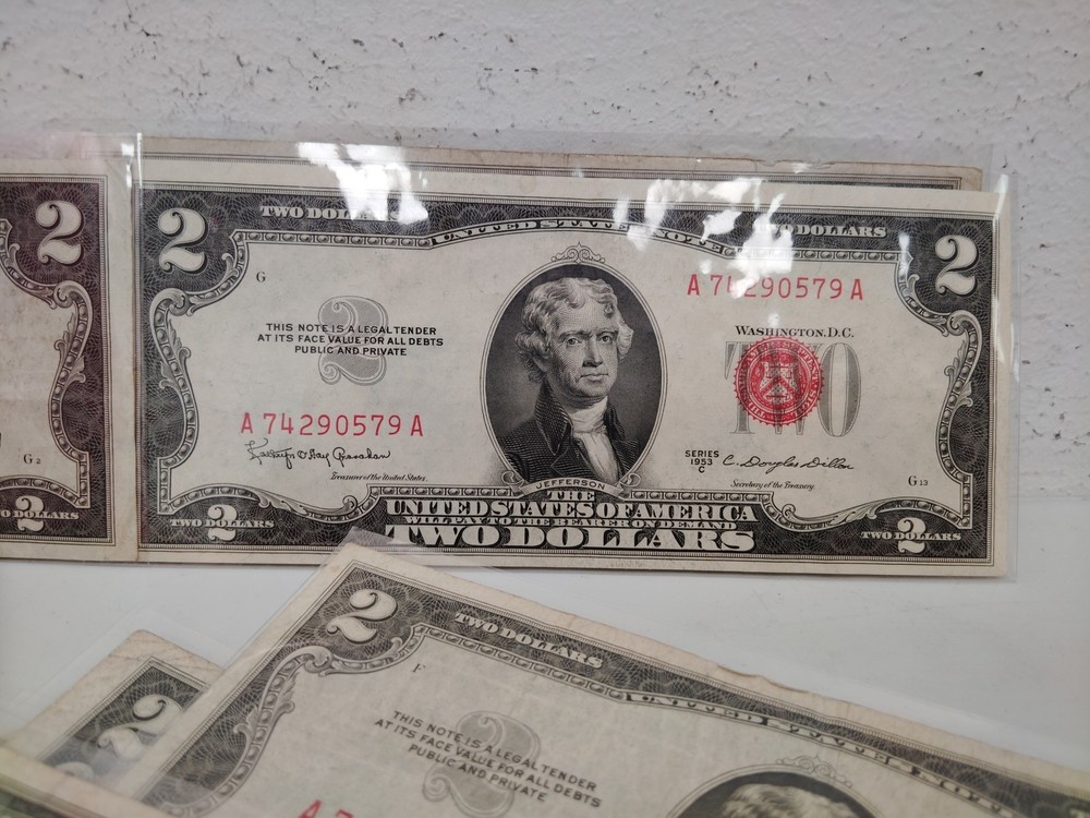 1953 $2 Red Seal Not (Circulated)