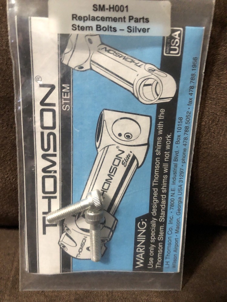 Thomson Stem Bolts 2 Ea. Silver SM- H001