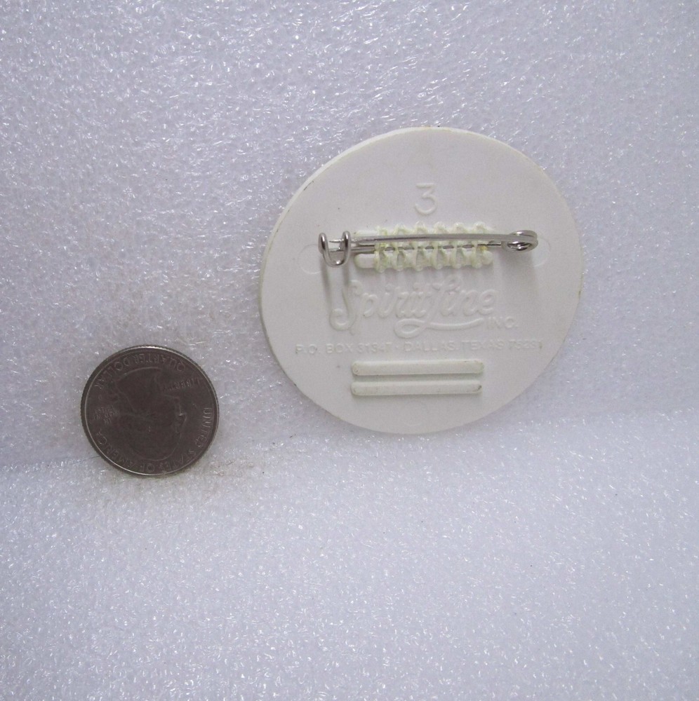 I Love NCA Plastic Button Pin