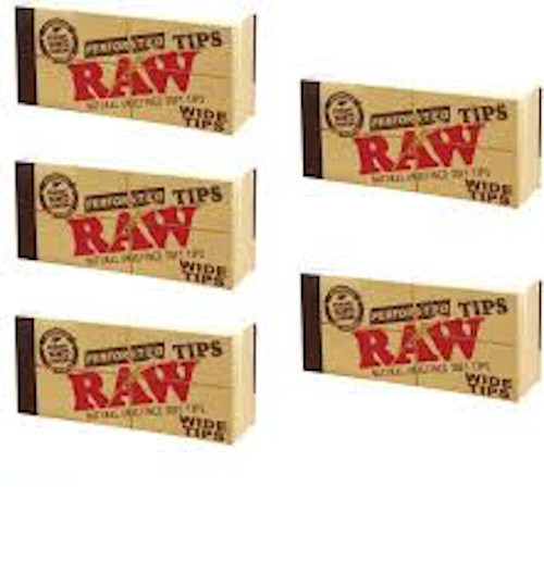 Raw Preforated Tips Wide Tips 5 Pack