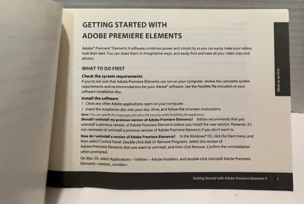 Adobe Photoshop Elements 9 & Premiere Elements 9 Bundle PC/Mac Complete w/ Seria