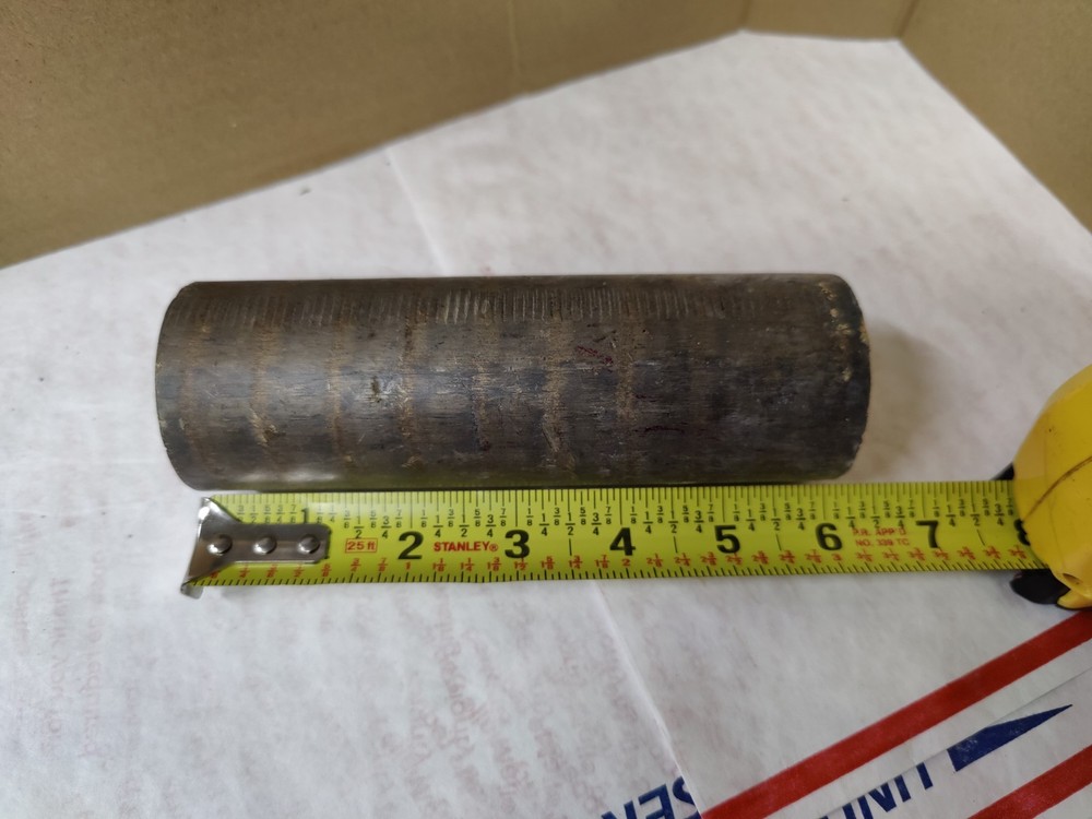 bearing bronze solid round bar 2" diameter x 6" long