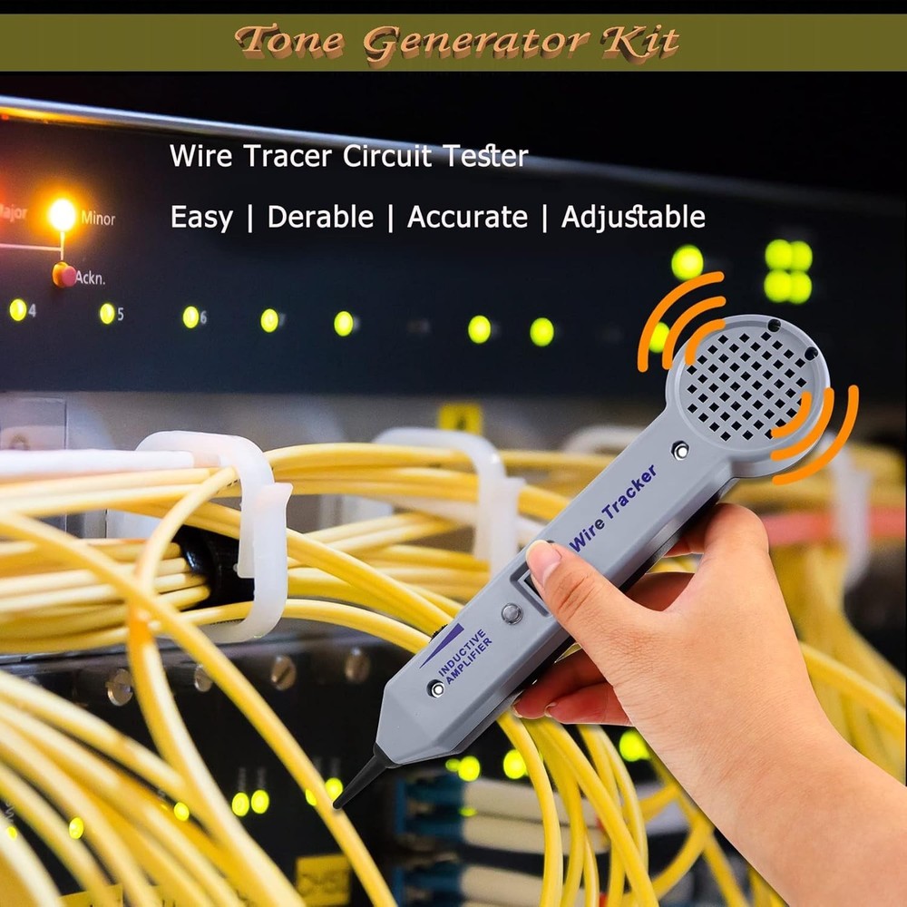 One-Button Operation Tone Tracer Kit - Accurate Testing for Low Voltage Cables