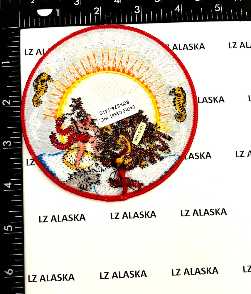 US NAVY GOLDEN SHELLBACK 4 1/2" PATCH N19