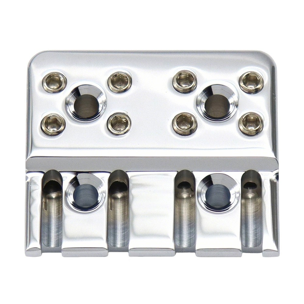 Brass 4 String Bass Bridge String Locks Headless Bass String Locking Silver