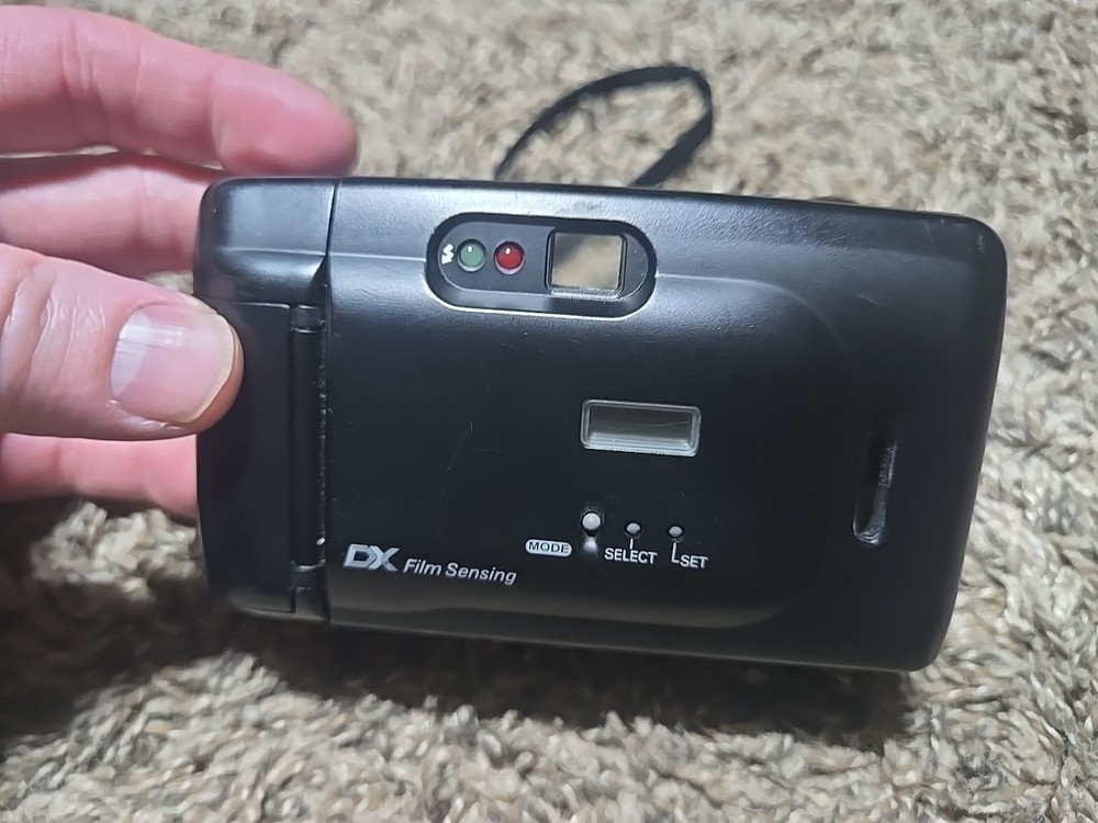 Polaroid Dateback AF Automatic Focus 35mm Camera w/ Flash Tested Works