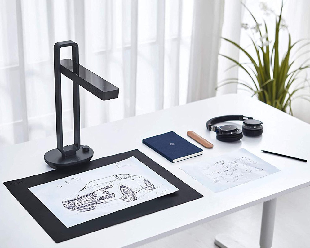 CZUR Aura Portable Smart Book Document Scanner Foldable Table Lamp，Max A3 Size