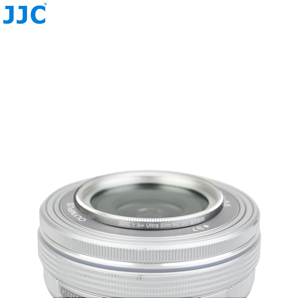 JJC Silver 37mm A+ Ultra Slim Frame Multi-Coated UV Filter Camera Lens Protector