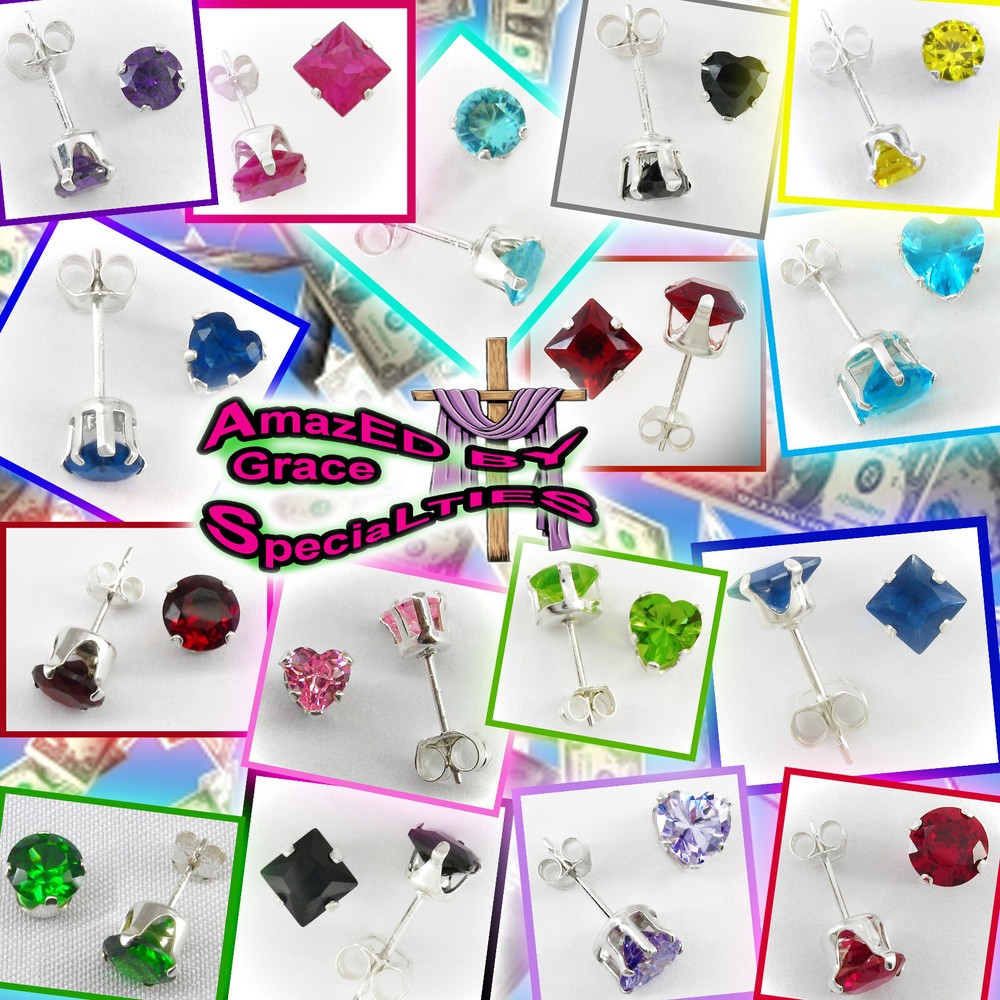 Sparkling 10mm Cross CZ Post Earrings - NEW!