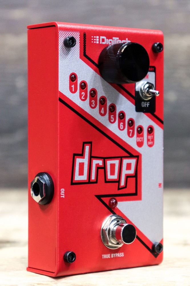 DigiTech Drop Polyphonic Drop Tune Algorithm Advanced Pitch-Shifter Effect Pedal
