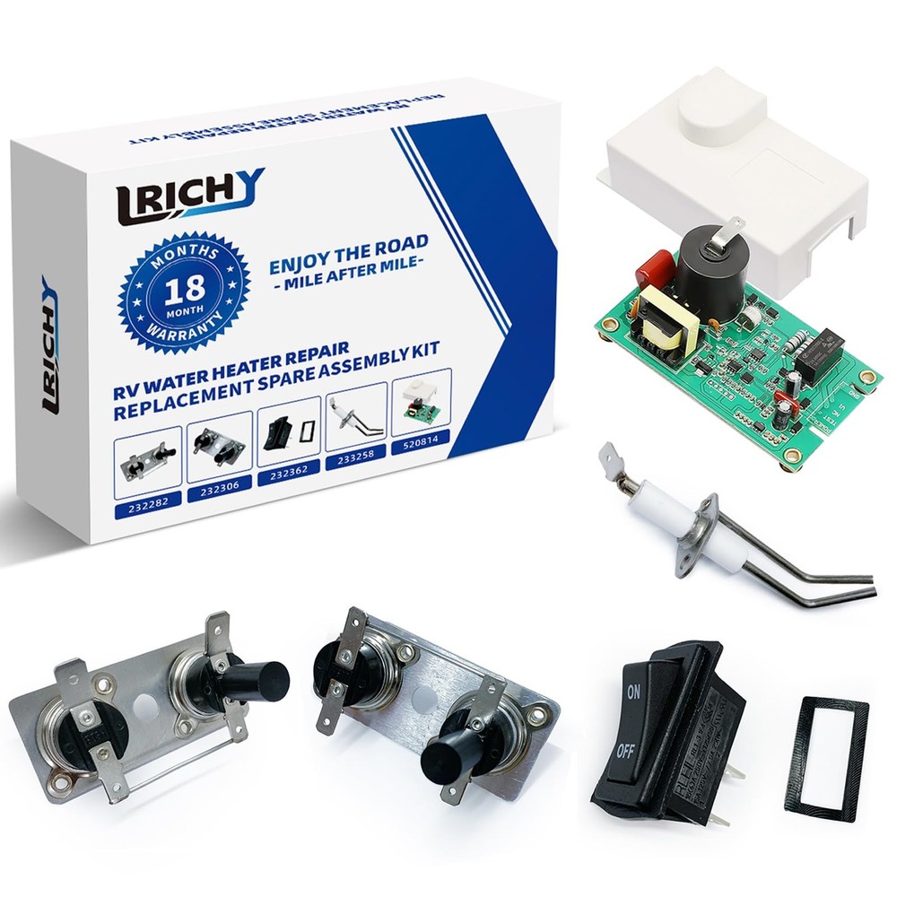 Lrichy 5 in 1 Value RV Water Heater Parts Spare Kit for Suburban, 520814 KIT