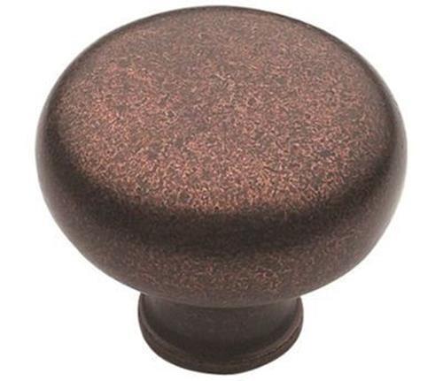 (5 Pack) 1-1/4 inch Classics Knob Rustic Bronze