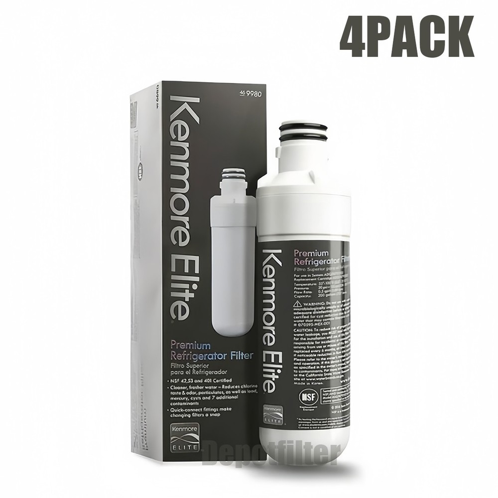2-6  Pack Kenmore Elite 9980 469980 46-9980 Refrigerator Water Filter US