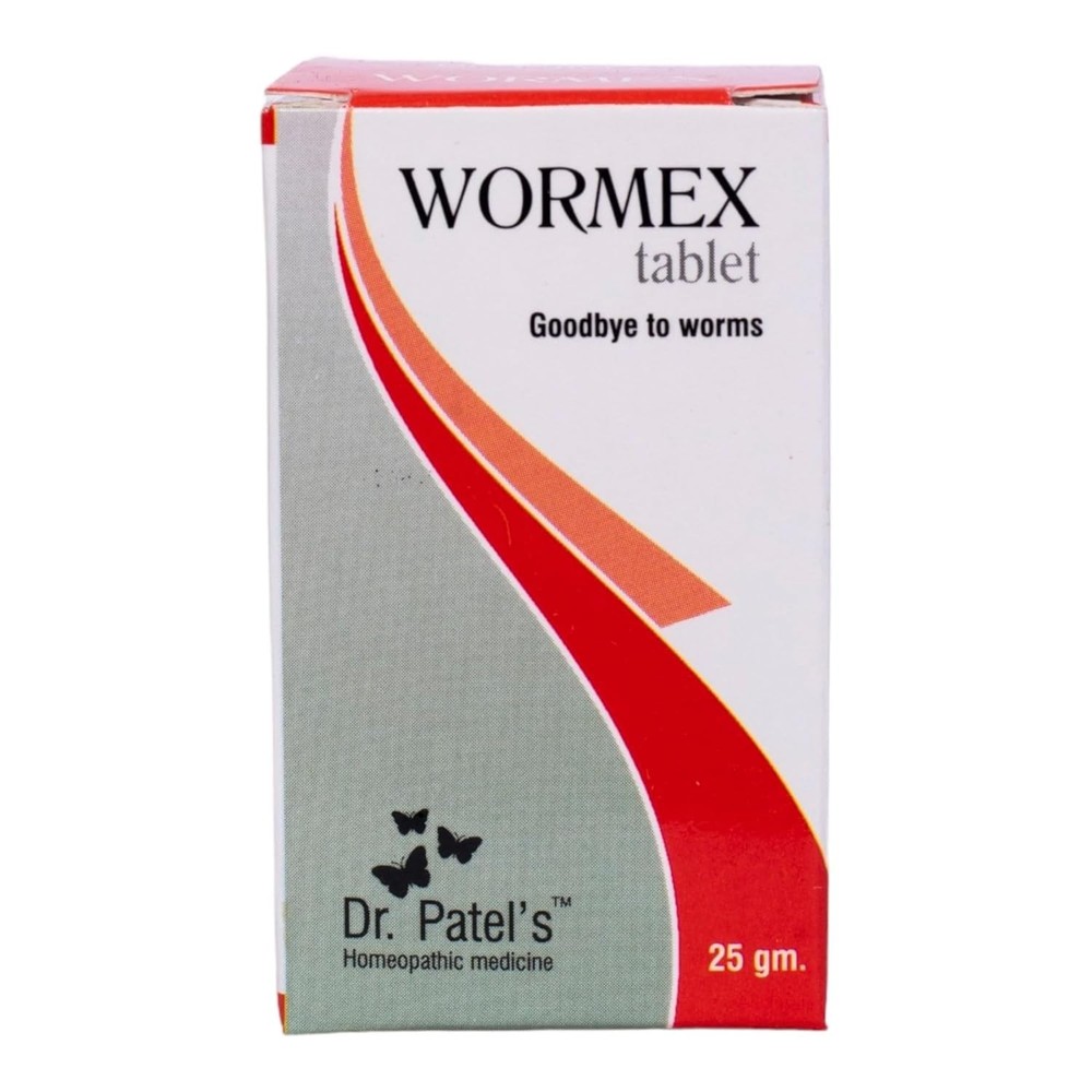 Dr Patel's Homeopathic Wormex Tablets 25gms
