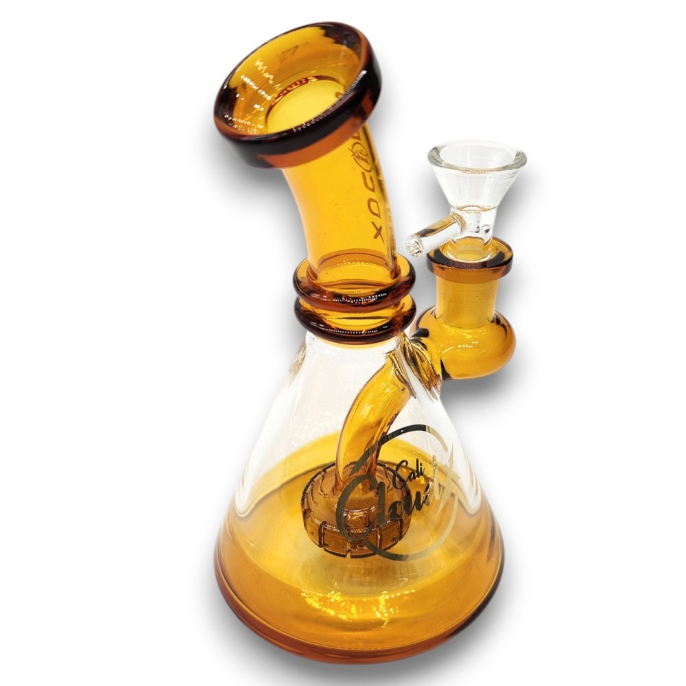 6" Mini Beaker Bong Glass Water Pipe CIRC PERC Small Hookah | Cali CloudX
