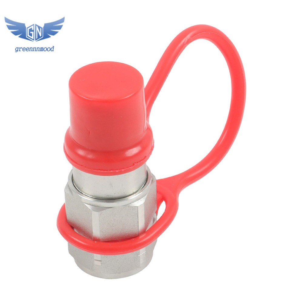 3/8" Flat Face Hydraulic Quick Connect Male Coupler Fitting, 3/8" NPT Thread