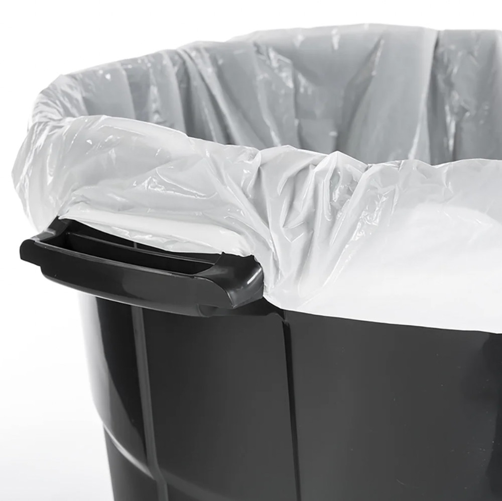 20 Gallon Heavy Duty Garbage Can Include Lid Black Plastic Trash Bin