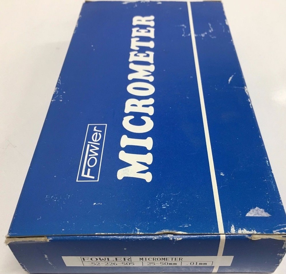 Fowler 52-226-505 Point Micrometer, 25-50mm Range, 0.01mm Graduation