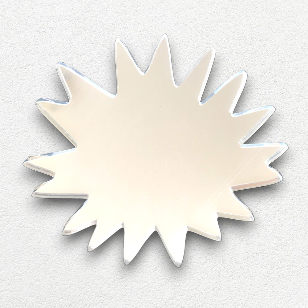 Pow Shaped Acrylic Mirrors - Bespoke Sizes & Engraving Services