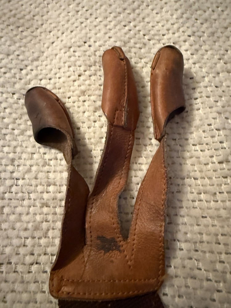 Vintage Leather Finger Tabs