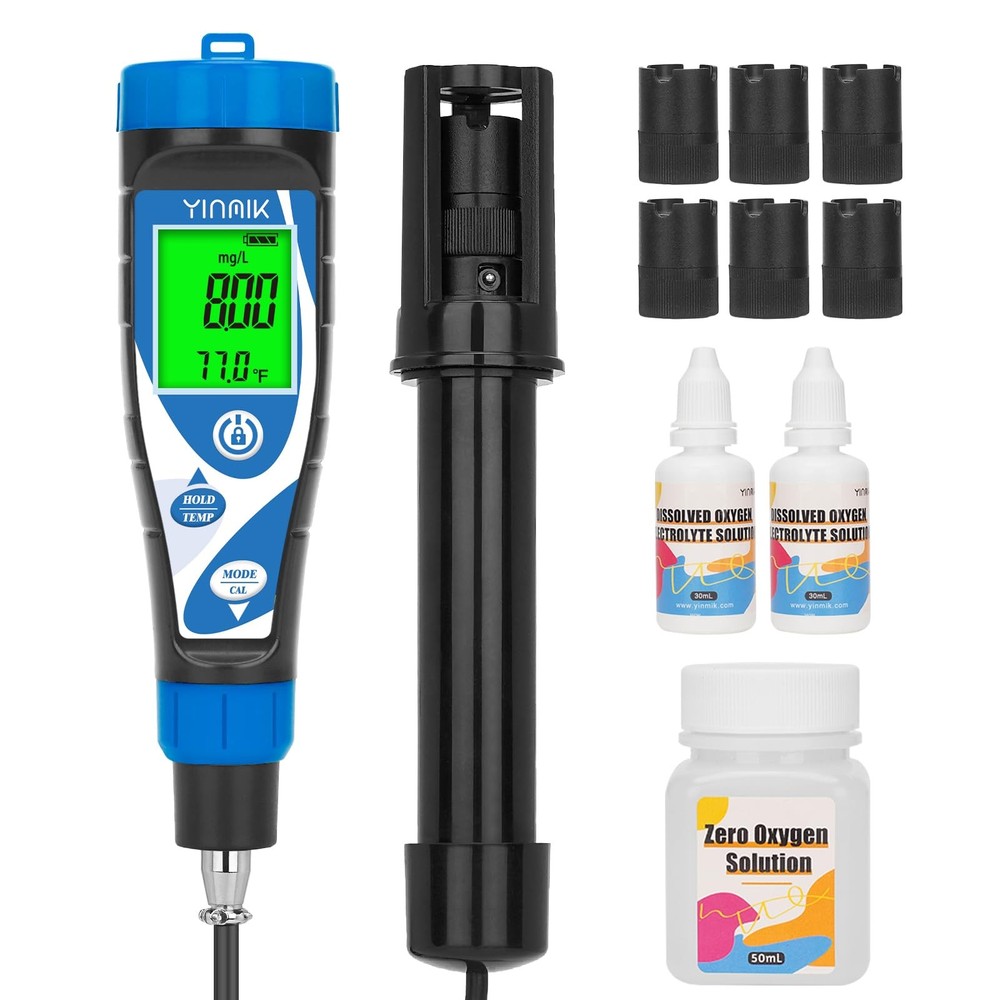 Dissolved Oxygen Meter Digital Dissolved Oxygen Test kit for Aquarium Oxygen ...