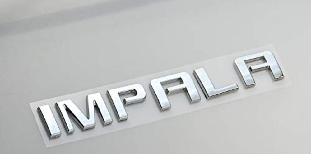 1x Impala Trunk Emblems 3D Badges Nameplate Letter Replacement for Chrome