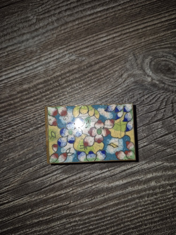 Vintage cloisonné Match Box