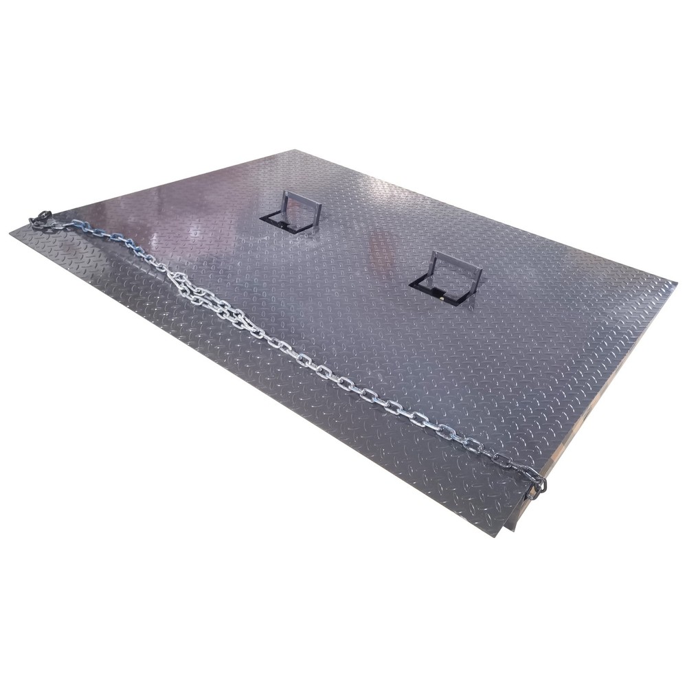 6000kg Heavy Duty Ground-to-Container Loading Ramp Platform Height-Adjustable
