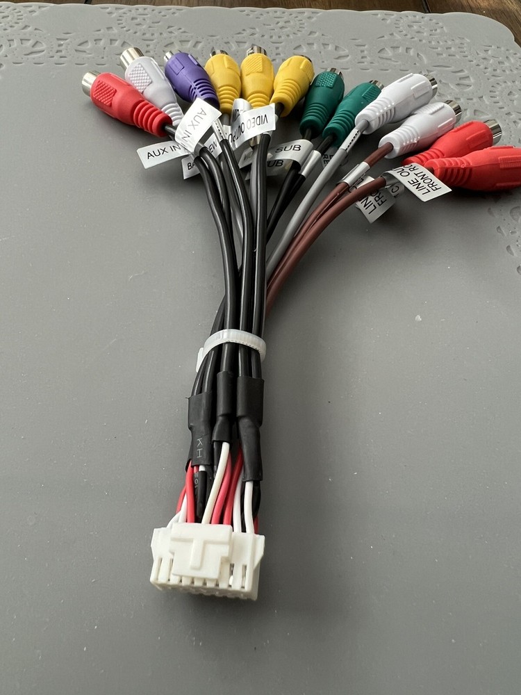 DUAL XDVD600, DV737MB INPUT & OUTPUT AV RCA HARNESS