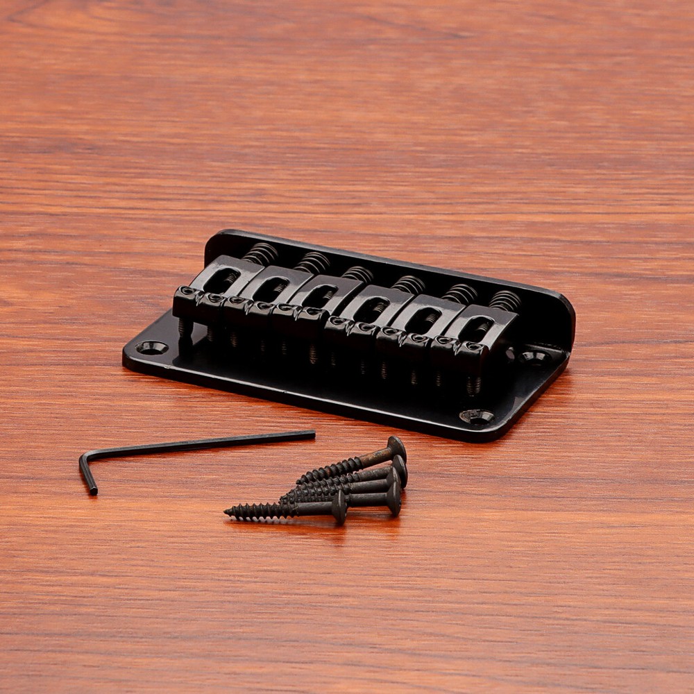 Black 6 String Hardtail Fixed Guitar Bridge for Telecaster Tele TL ST Strat