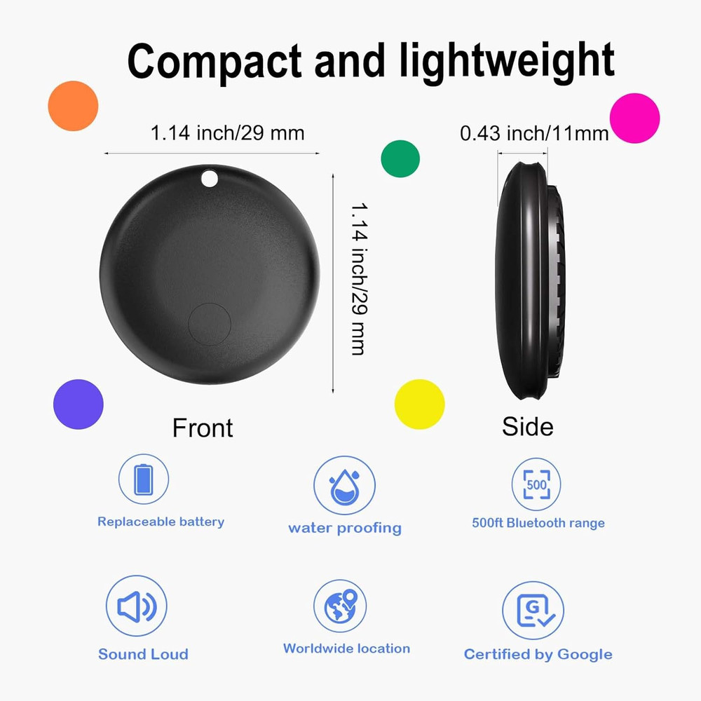 1 Pack Air Tag for Android,Ip65 Waterproof Tracker Tags,Ultra-Long Battery Andro