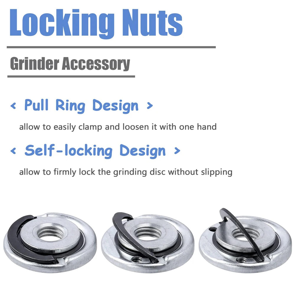 Quick Release Angle Grinder Locking Nuts M14 Angle Grinder Flange Nut Replacment