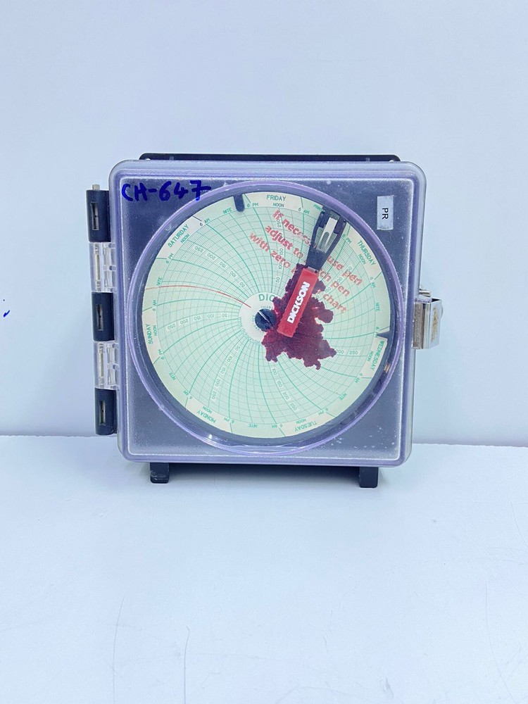 DICKSON PW474 PRESSURE CHART RECORDER ,CH#647