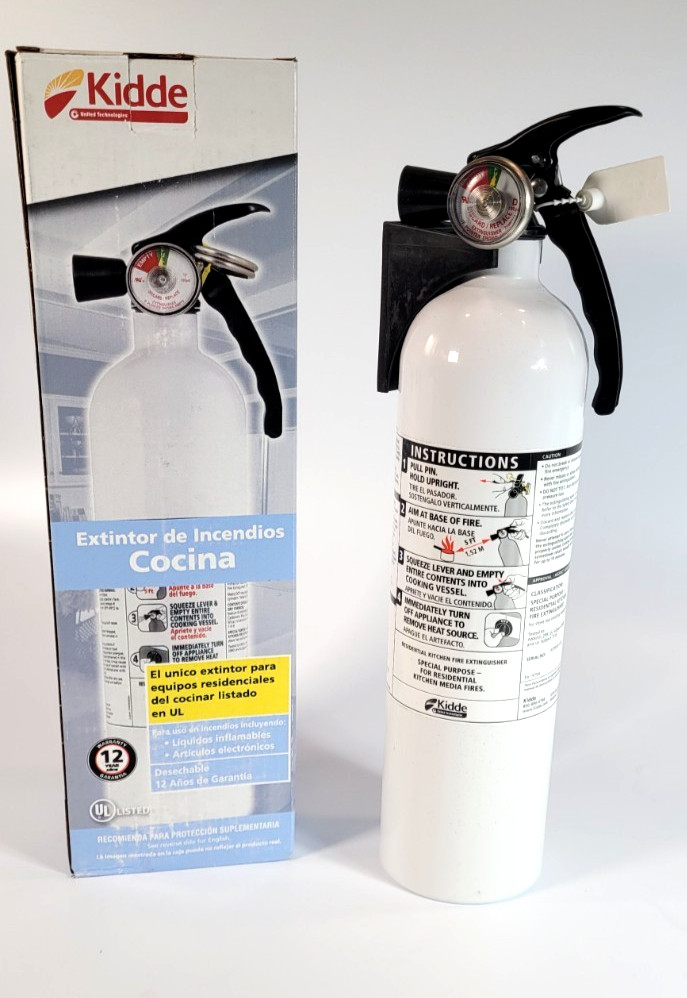 Kidde Fire & Safety KID21008173MTL Kitchen Fire Extinguisher - White