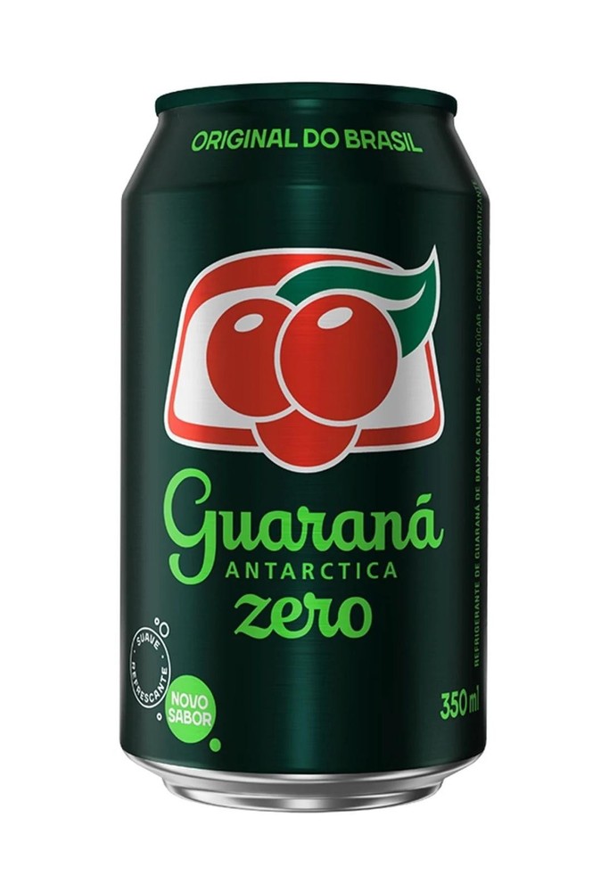 Antarctica Guaraná Zero 350ml - Brazilian Zero Sugar Soft Drink